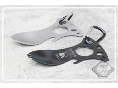 FMA multi-function stainless steel spoon fork bottle opener smacked EDC tools M6031 free shipping